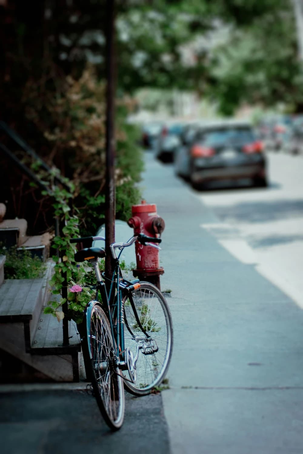 Vue aérienne de l'infrastructure cycliste de Montréal